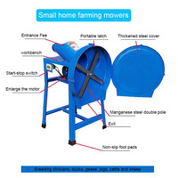 Vente en gros concasseur de pelouse électrique multifonctionnel petit élevage domestique de canard oie cochon bovin mouton concasseur d'ensilage