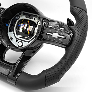 Volant en cuir noir modèle 809 pour Mercedes-Benz, adapté à toutes les séries de modèles neufs et anciens, produit très vendu - Product Image 4