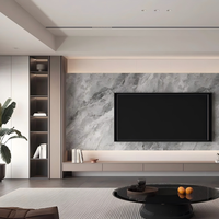 Panneau mural en PVC imperméable moderne, alternative au marbre, résistant aux UV, pour la maison, la villa et l'hôtel