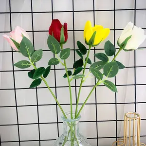 Pu Rose Stem Kunstbloemen Hoge Kwaliteit Bloemen Voor Thuis Bruiloft Decoratieve Bloemen Hot Koop Rose