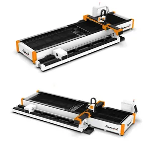 Mesin pemotong Laser tabung dan logam lembaran sertifikasi Ce Cnc otomatis