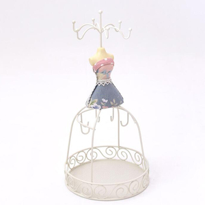 Vintage earing visualizzazione titolare supporto del basamento dei monili della signora di <span class=keywords><strong>metallo</strong></span> a forma di titolare orecchino - Product Image 3