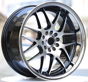 Ruedas <span class=keywords><strong>de</strong></span> 18 Pulgadas con Borde Ancho para Automóviles <span class=keywords><strong>de</strong></span> Pasajeros, Neumáticos <span class=keywords><strong>de</strong></span> Aleación con Bordes Cromados, Delanteras y Traseras con Ruedas Bajas - Product Image 4