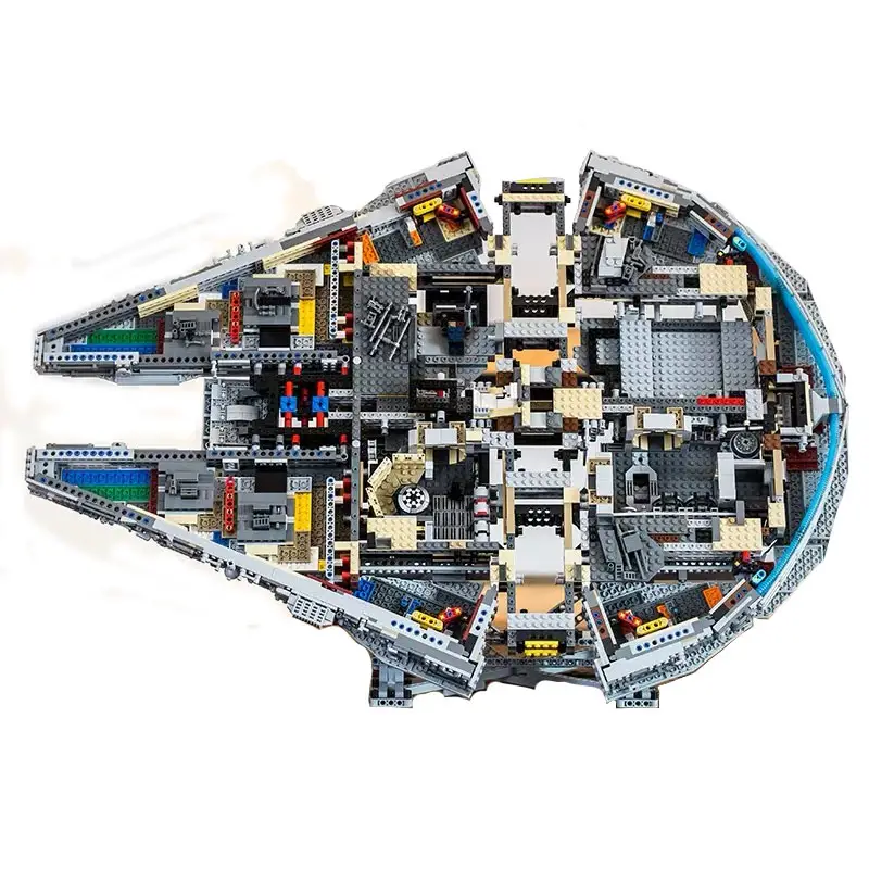 8445pcs Plano Estrela Spaceship Ultimate Max Millenniums Falcon UCS Destroyer Modelo 75192 Blocos de Construção Montar DIY Brinquedo De Tijolo