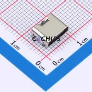 TYPE-C 6P WTL6.8 108 USB Connector SMD Connector Type-C Female Horizontal Mount 6P - Product Image 1