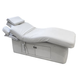 Lettino Pieghevole Professionale per Massaggi Elettrico Regolabile con Riscaldamento per Spa e Trattamenti Viso con Cassetti Portaoggetti - Product Image 2