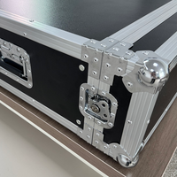 Flight case robuste AMP3U 3U ATA pour amplificateur 3 bacs, profondeur 27,95 pouces, double couvercle, pour amplificateur de puissance et équipement audio