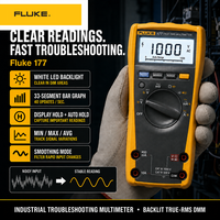   Multimètre numérique 177 True RMS 1000V haute précision, alimenté par batterie, garantie 1 an, testeur électrique industriel