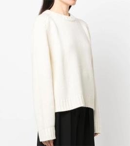Maglione da <span class=keywords><strong>Donna</strong></span> in <span class=keywords><strong>Cotone</strong></span> a Collo Tondo, Manica Lunga, Lavorato a Maglia, Produzione Personalizzata 2026 - Product Image 2