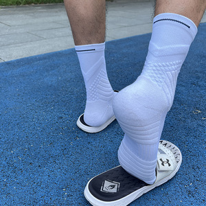 Chaussettes de basketball pour hommes et femmes, d'été, épaisses, à semelle éponge, de sport, Elite, <span class=keywords><strong>mi</strong></span>-mollet, montantes, longues, style américain, uniques - Product Image 3