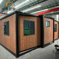 Prix de gros pas cher Bureau portable Maison modulaire préfabriquée Villa mobile 40 pieds 20 pieds Maison en conteneur extensible