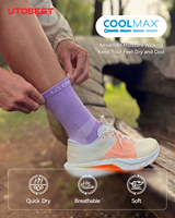 Chaussettes de compression professionnelles pour marathon, absorption des chocs, semelle rembourrée, anti-ampoules, évacuation de l'humidité, toutes saisons