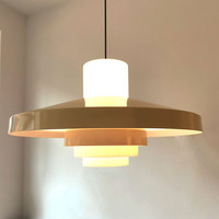 Lampe suspendue moderne minimaliste de style mi-siècle, en forme de soucoupe volante, en acrylique, LED D40CM, éclairage haut et bas, pour salles à manger, comptoirs de bar