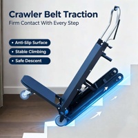 Chariot élévateur électrique pliable de 300 kg pour escaliers, plateforme en acier, type chenille, pour le transport manuel