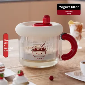 Griekse Yoghurtmaker Met Roestvrijstalen Container Zelfgemaakte Cold Brew Filter Mand Wei Separator Gaas Pp Materiaal Zeef - Product Image 6
