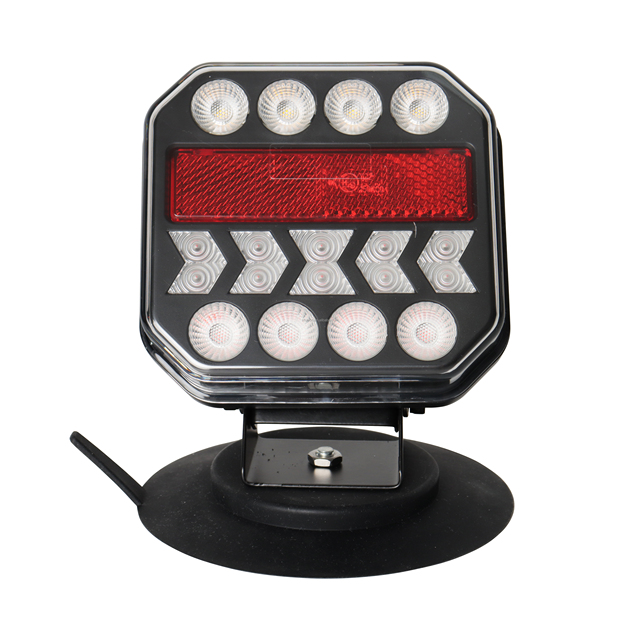 DC12V/24V Wireless LED Trailer Tail Lights Kit New Condition Large Magnet+Suction-Cup for Rear Truck Boat