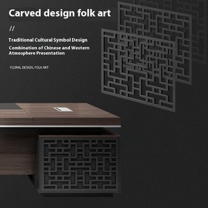 Chất Lượng Cao Hiện Đại Sang Trọng Hiện Đại Nội Thất Văn Phòng Mới Nhất Bàn Văn Phòng Bàn Gỗ Rắn Văn Phòng Bảng - Product Image 3