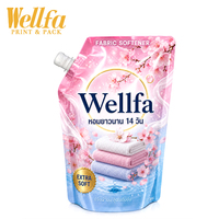 Pochette Doypack personnalisée anti-fuite de 500 ml et 1 L avec bec verseur spécial pour adoucissant textile, idéale pour le remplissage de liquides de lessive