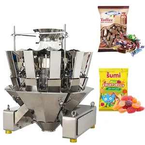 Automatic Multihead Weigher Filling Coffee Beans Packing Machine Weighing Coffee Pod Candy Packaging Machine