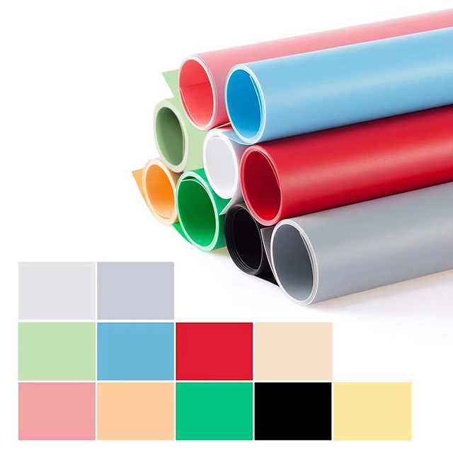 Pvc Photography Backdrop Matte Reflective Background Black/white Waterproof Seamless Multi-size For Photo Video Studio Shooting