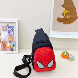 ODM Hot Cute Children's <span class=keywords><strong>Spiderman</strong></span> Riñonera para correr al aire libre con cierre de cremallera Patrón de personajes de dibujos animados para niños - Product Image 3