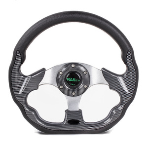 Volant de course RASTP Racing 13 pouces, design en fibre de carbone, pour voiture et kart - Product Image 1