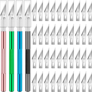 Poignée en aluminium de qualité supérieure # 11 Couteaux à découper pour l'artisanat, l'art, le scrapbooking, les pochoirs - Product Image 4