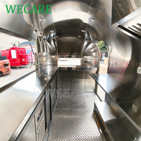 WECARE Remorque alimentaire mobile, bar à café, bar à jus, barbecue, remorque de restauration rapide entièrement équipée, remorque de restaurant, camion de restauration à vendre