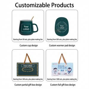 Factory Price Smart 55℃ Constant Temperature Coffee <b>Mug</b> Warmer Set Custom Logo Ceramic Cup for Home Office Coffee Milk Heating - Product Image 3