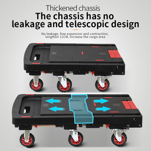 Carro de equipaje de PP Carro de plataforma plegable portátil Carro de mano - Product Image 2