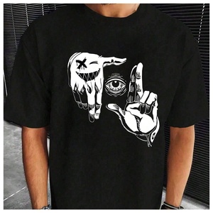 T-shirt a maniche corte da <span class=keywords><strong>uomo</strong></span>, nuova collezione Estate 2025, <span class=keywords><strong>di</strong></span> <span class=keywords><strong>tendenza</strong></span>, in seta ghiaccio e cotone, <span class=keywords><strong>abbigliamento</strong></span> <span class=keywords><strong>uomo</strong></span> - Product Image 5