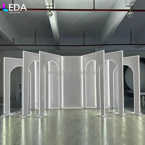 แผงไฟ LEDA รุ่นใหม่ ไฟ LED หลายชั้น อะคริลิคตกแต่งงานแต่งงาน ฉากหลังเวทีแบบถอดประกอบได้ สำหรับงานแต่งงานและงานปาร์ตี้ - Product Image 1