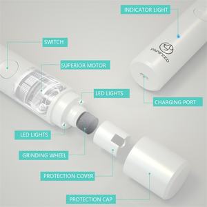 पैपिफ़ेड रिचार्जेबल इलेक्ट्रिक डॉग कैट नेल ग्राइंडर छोटी स्वचालित पोर्टेबल पालतू नेल ड्रिल मशीन पशु क्लिपर की सफाई - Product Image 4