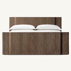 Cama de Plataforma de Madera Moderna, Simple y de Lujo, Tamaño Completo, Muebles de Interior, Cabecera y Pie de Cama de Madera, Cama Doble para Dormitorio - Product Image 5