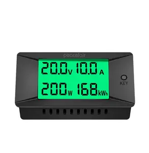 PZEM-025 300V 200A DC voltaj Amp metre dijital akım Volt Panel metre enerji metre Kwh wattmetre çift yönlü güç monitörü