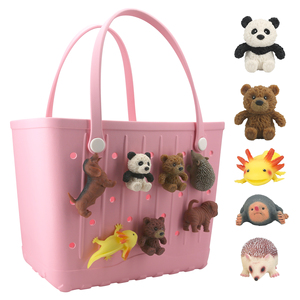 Wholesale new models waterproof and durable eco-friendly eva <b>beach</b> <b>tote</b> bag unisex eva hole <b>tote</b> bag with charm decoration - Product Image 4