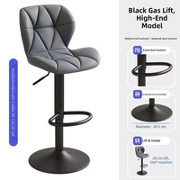 Meubles commerciaux : Tabourets de bar nordiques d'extérieur réglables et pivotants, chaises modernes pour îlot de cuisine, structure en fer sans accoudoirs, pour salon