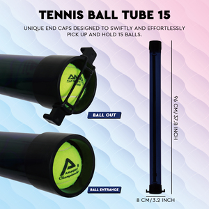 <span class=keywords><strong>Tubo</strong></span> <span class=keywords><strong>Recogepelotas</strong></span> de Tenis AMASPORT con Correa para el Hombro, Recolector de Pelotas de Tenis, Venta al por Mayor de Fábrica - Product Image 2