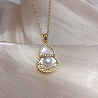 SHDIYAYUN gros pendentif perle d'eau douce naturelle Style chinois gourde conception bijoux en perles