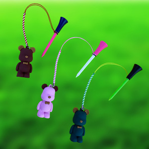 Pendentif Cool Bear Passen 83MM, boule en plastique, TEE, croix, accessoires de golf transfrontaliers, tees pour balles de golf, anti-perte, emballés individuellement - Product Image 4
