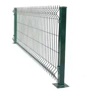 Leadwalking Decorative Fence Panels Suppliers Custom Plastic Coated Triangular Bending Fence 3D Welded Wire Mesh Fence