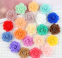 Fleurs de rose en résine et breloques animales en gros pour la fabrication d'accessoires capillaires DIY, de pinces BB, de coques de téléphone, de chaussures et de bijoux