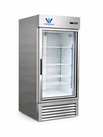 Congélateur vertical en acier inoxydable, réfrigérateur de présentation avec compresseur inférieur, réfrigérateur commercial pour supermarché, aliments frais
