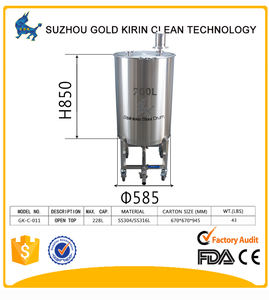 <span class=keywords><strong>200</strong></span> <span class=keywords><strong>litres</strong></span> Récipient personnalisé en acier inoxydable de qualité alimentaire avec roulettes Boîtes en métal pour le mélange et le stockage - Product Image 4