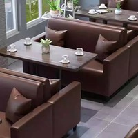 Ensemble de salle à manger de style industriel rétro pour pub restaurant canapé table de bar chaise canapé stand hôtel restaurant meubles chaises tables