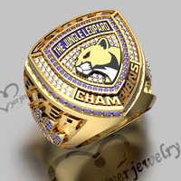 Bague de championnat de football fantastique personnalisée, gravée sur mesure avec le nom de la ligue et l'année, trophée de vainqueur de football fantastique, cadeau