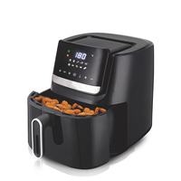 Freidora de Aire Eléctrica Doméstica, Freidora Profunda Totalmente Automática de Gran Capacidad, Máquina Multifuncional para Cocinar Papas Fritas