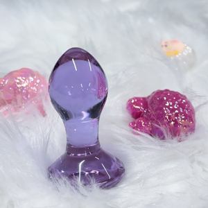 Анальная пробка с фиолетовыми кристаллами - Product Image 6