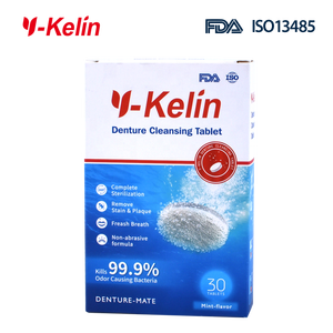 Aangepaste Private Label Tanden Schonere Mondhygiëneproducten Kunstgebit Reinigingstabletten - Product Image 3