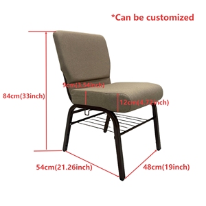 Chaises empilables modernes à prix usine pour théâtres et églises – Sièges à cadre métallique très demandés pour usage commercial - Product Image 2